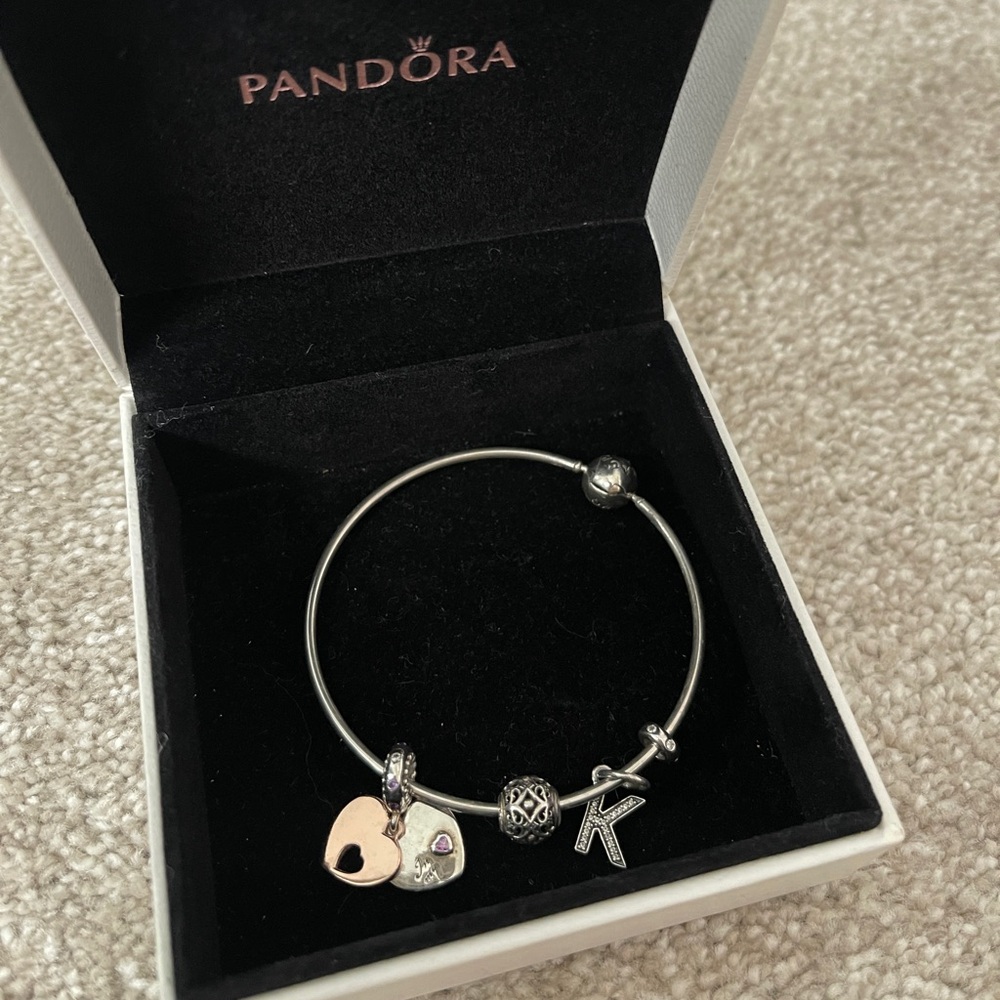 Pandora Bracelet with 4 Charms